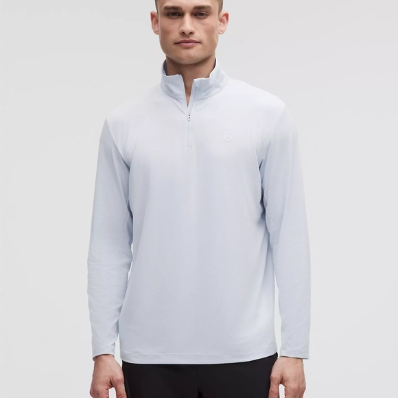 Lululemon Logo Sport Long-Sleeve Half Zip Starch Blue NWT - Picture 1 of 7